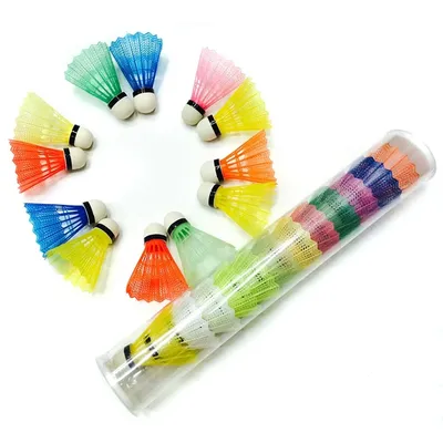 6pcs/set Exercise Badminton Balls Training Shuttlecocks Plastic Badminton Playing Ball Play