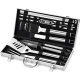 BBQ Tool Set 20Pcs BBQ Accessories with Portable Case Professional BBQ Tools-Perfect Barbecue