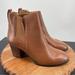 J. Crew Shoes | J. Crew Rory Boot Brown Leather Heeled Chelsea Bootie Size 8 Ar848 | Color: Brown/Tan | Size: 8