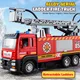 1/50 rc Sprinkler Feuerwehr auto Druckguss legierung Spielzeug mit leichter Musik Wassers imulation