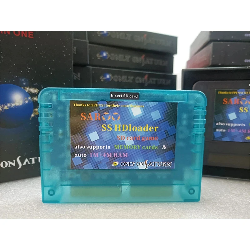 SAROO SS HDloader Game Reader Cartridge Schnelllesekarte unterstützt SD-Menenkarten Spiele spielen ohne CD für Neo Geo Saturn Image