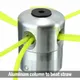 Testa del tagliaerba in alluminio professionale con testa del decespugliatore a 4 linee accessori per tosaerba testa della linea di taglio per Strimmer