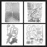 Laboratorio Thinlits Infinite Doodles Die Set taglio del metallo Die Scrapbook Album di carte di