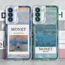 Coque pour Samsung Galaxy Claude Monet Art Funda Cover S20 S21 S22 S23 S24 Fe Plus Ultra