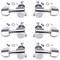 6pcs Enclosed Locking Tuners For Acoustic And Electric Guitars - Improved Tuning Stability And Precise Tuning Control