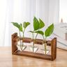 1 Pack, Hydroponic Plant Terrarium Love Heart Vase With Wooden Stand, Indoor Hydroponic Plant Propagation Station For Home Office Garden Decoration, Gift For Flower Pot Lovers