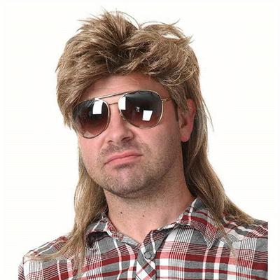 1pc Kaneles Mullet Wig For Men, 1980s Costume Fancy Party Accessories Cosplay Wig, Ideal Choice For Gifts
