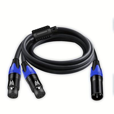 3pin Xlr Female To Dual Xlr Male Y-splitter Cable Balanced Audio Cable For Stereo Mic Eid Al-adha Mubarak