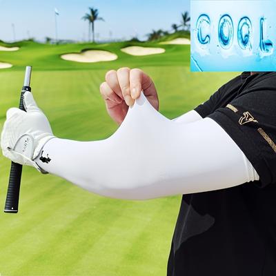 1pair Golf Ice Silk Sleeves, Summer Arm Guard For ...