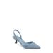 Cammie Kitten Heel Slingback Pump - Blue - Open Edit Heels