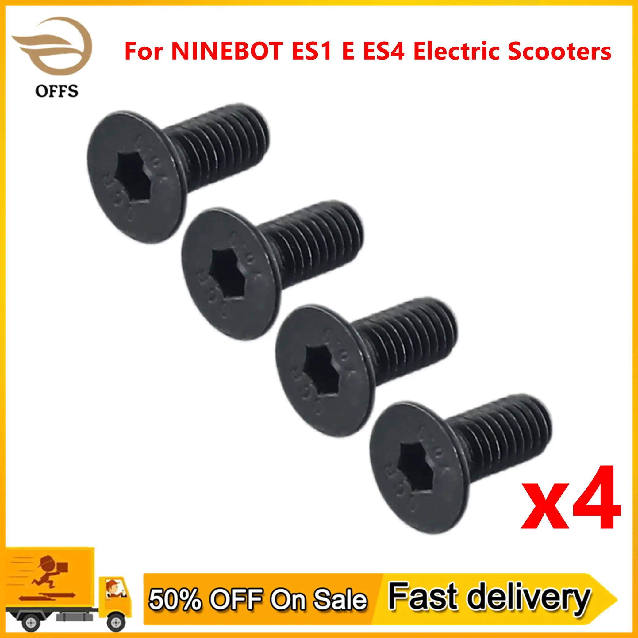 4x Handlebar To Pole Screws For Ninebot Segway E ES ES4 Electric Scooter Original Stainless Steel Bolts Accessories Part