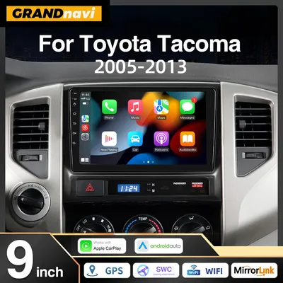9” Android 13 Car Radio For Toyota Tacoma 2 Hilux 2005-2013 Multimedia Player Wireless Carplay