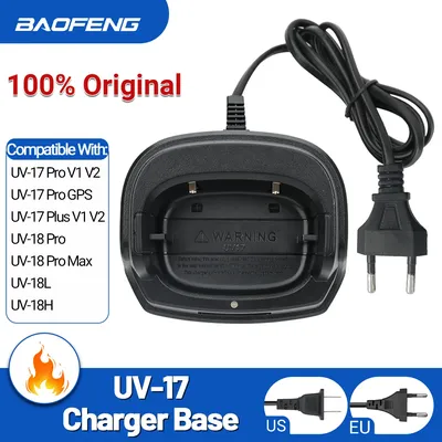 BAOFENG UV-17 PRO EU/US Original Battery Charge Base Charger for Baofeng Two-Way Radio UV17 UV18