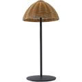 Lumisky - Lampe de table led faroe Marron Poly rotin H30CM