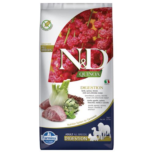 2x 7kg N&D Quinoa Adult Digestion Lamm und Fenchel Farmina Hundefutter trocken