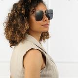 Gucci Accessories | Brand New Gucci Gg1147s 001 Gold/Grey Women Sunglasses | Color: Gold/Gray | Size: Os
