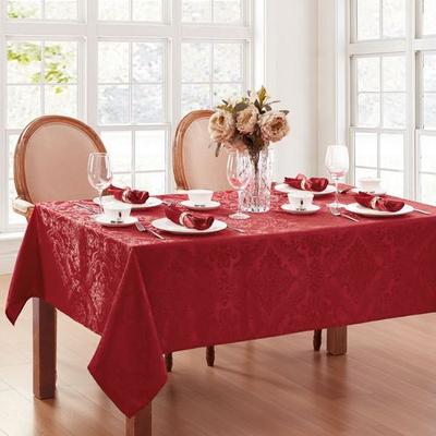 Ensley Rectangle Tablecloth, 60 x 144, Red