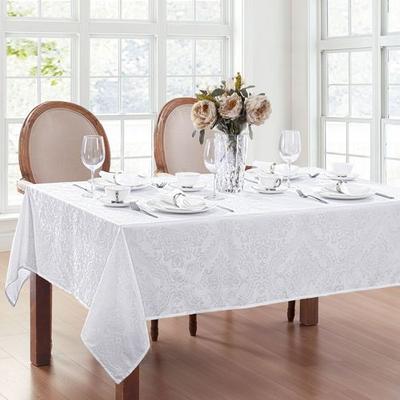Ensley Rectangle Tablecloth, 52 x 70, White