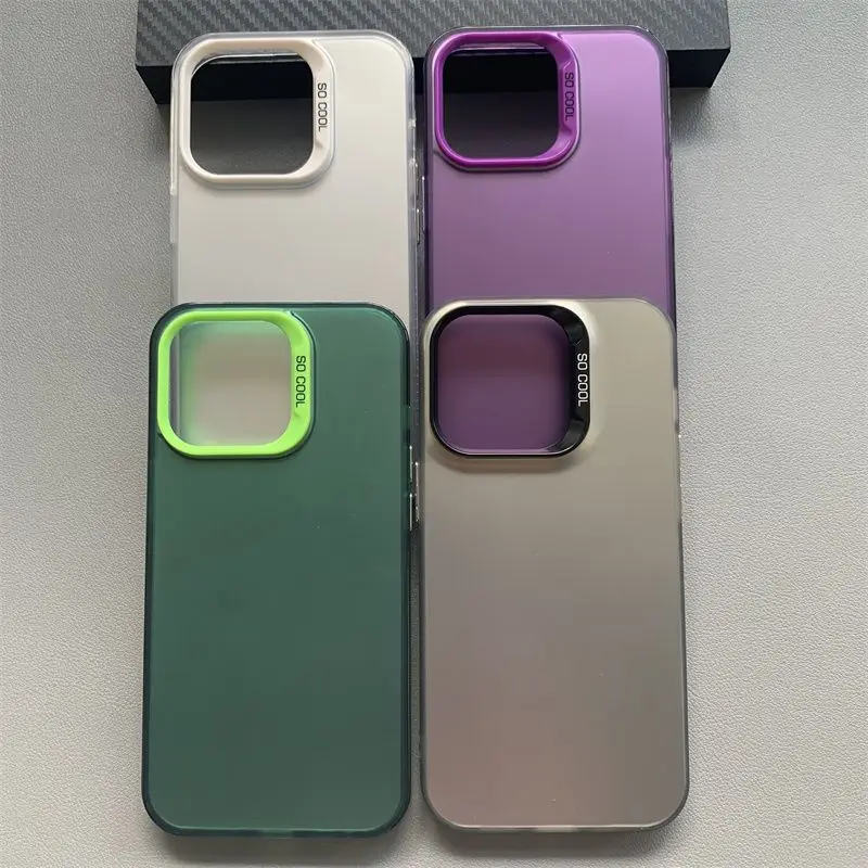 Coque de téléphone métallique Aurora Skin, coque pour iPhone 14 Pro Max, iPhone 14 Plus, iPhone 14 Pro, iPhone 15, iPhone 13, iPhone 12, iPhone 11, coque 256