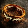 Lord Of The Finger Rings anello cinematografico lo stesso anello all'interno e all'esterno 3D