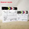 RF05 Director Video Scene Clapperboard Clapper Board Dry Erase Director TV Movie Clip Film Action