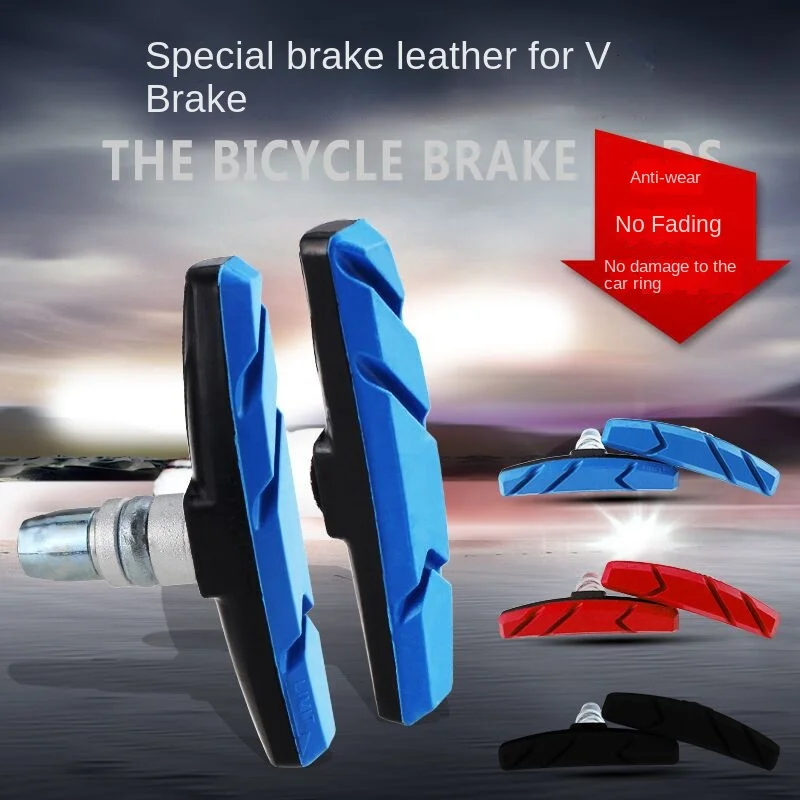 70mm Mountain Rennrad Bremsbeläge Set Radfahren v Brems halter Bremsbeläge Schuhe blockiert Gummi polster leise MTB Fahrrad bremsbeläge