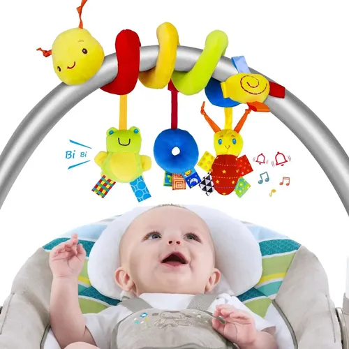 Baby hängen Rattan Spielzeug Autos itz Spielzeug weiche mobile Kinderwagen Babybett Spiral