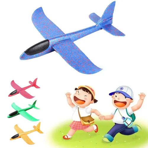 48cm DIY fliegen flugzeug Hand Werfen Fliegen Segelflugzeug flugzeuge Spielzeug Für Kinder Schaum