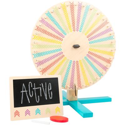 Spiel SMALL FOOT "Glücksrad, Active", bunt, Spiele, KinderB:44cm H:52cm T:44cm, Holz, B:44cm H:52cm T:44cm