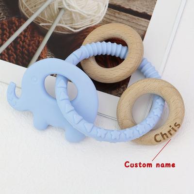 TEMU Customized Cute Hand Rattle, Animal Teether Rattle, Personalized Early Education Rattle