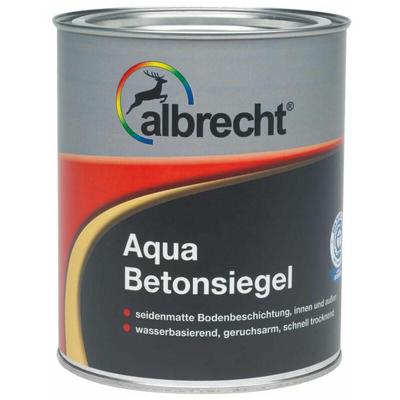Aqua Betonsiegel 2,5 l grau seidenmatt ral 7001 Bodenbeschichtung - Albrecht Image