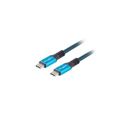 Lanberg CA-CMCM-45CU-0005-BK USB Kabel 0.5 m USB4 Gen 2x2 C Schwarz, Blau
