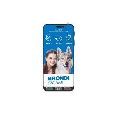Brondi Amico Smartphone S+B Nero 14,5 cm (5.7") Dual-SIM Android 12 Go Edition USB Typ-C 2 GB 16 GB 2800 mAh Schwarz