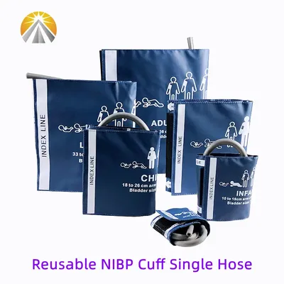 Six Sizes Available Neonates Child Adult Reusable Blood Pressure NIBP Cuff With Single Hose One Tube