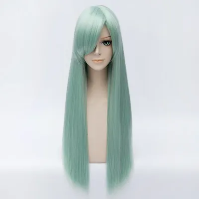 Anime The Seven Deadly Sins Elizabeth Liones Cosplay Wigs Long Straight Green Party Carnival