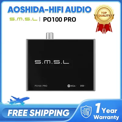 SMSL PO100 PRO USB Digital Interface MQA Decoding XOMS XU316 DSD64 Optical Coaxial DSD512 I2S Output