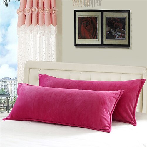 Einfarbiger dekorativer Überwurf-Körperkissenbezug, 1 Stück, weicher, quadratischer Kissenbezug für Schlafzimmer, Wohnzimmer, Sofa, Couch, Stuhl Image