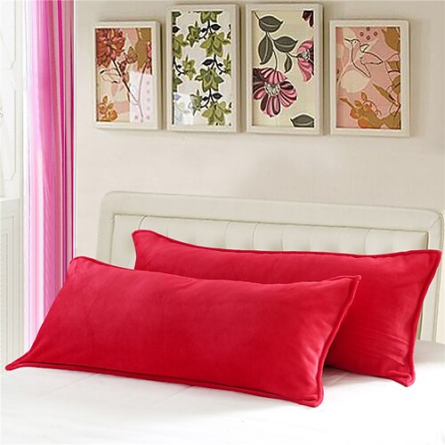 Einfarbiger dekorativer Überwurf-Körperkissenbezug, 1 Stück, weicher, quadratischer Kissenbezug für Schlafzimmer, Wohnzimmer, Sofa, Couch, Stuhl Image
