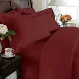 1500 Thread Count - Wrinkle Resistant - Egyptian Quality 3Pc Duvet Cover Set Solid King/Cal-King Burgundy