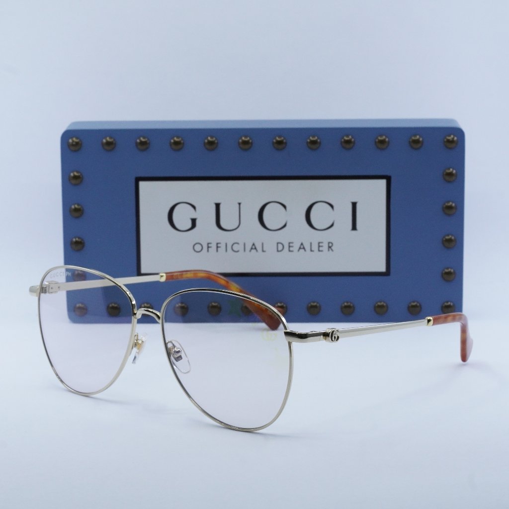 Gucci Accessories | Final Price New Gucci Gg1419s 004 Gold /Transparent Sunglasses | Color: Gold | Size: 60 - 15 - 145