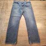 Levi's Jeans | Levis 505 Jeans Mens 36x29 Blue Medium Wash Regular Fit Denim Distressed | Color: Blue | Size: 36