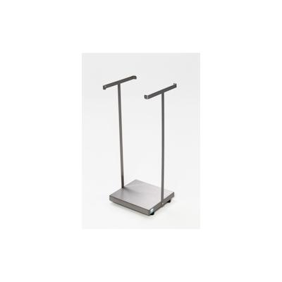 PROREGAL Robuster Abfallsammler ohne Deckel | Stationär | für 120 Liter Säcke | HxBxT 94x37x33cm | Edelstahl | Silber | Mülleimer Abfalleimer Image
