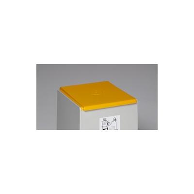 PROREGAL Deckel für Abfall- und Wertstoffsammelsystem 60 Liter | Kunststoff | Gelb Image