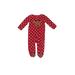 Just One You Made by Carter's Long Sleeve Onesie: Red Polka Dots Bottoms - Size 9 Month