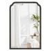 Winston Porter Ancalin Wood Accent Wall Mirror for Bathroom Bedroom Decorative Mirror in White/Black | 36" x 24" | Wayfair