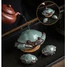 Ge Kiln Cracked Glaze Crab Tea Play Handmade Kongfu Tea Pet Decoration accessori per la cerimonia