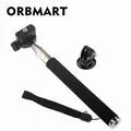 ORBMART Monopiede selfie stick portatile allungabile + adattatore di montaggio per Gopro Hero DJI Insta 360 Xiaomi Sport Action Camera