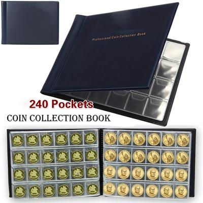 240 Pockets 10 Pages Money Book Coin Storage Album...