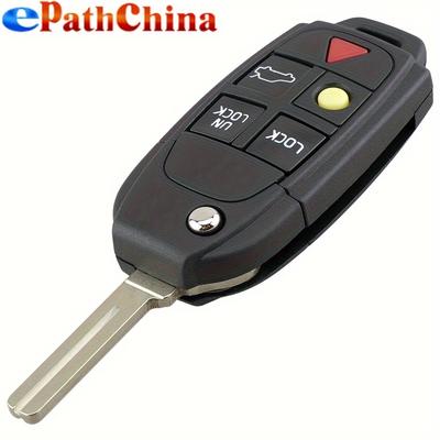 5 Buttons Flip Remote Key Case Fob Replacement Fit...