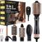 TEMU 5-in-1 Hot Air Hair Dryer Brush Set For Blow Drying, Volumizing & Styling, One-step Hair Care Solution For Slight Waves, Includes Detachable Heads For Versatile Use